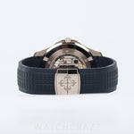 2025 PATEK PHILIPPE AQUANAUT WHITE GOLD BLUE DIAL 42MM 5168G