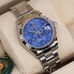 2023 ROLEX DATEJUST BLUE FLORAL MOTIF DIAL 31MM 278274