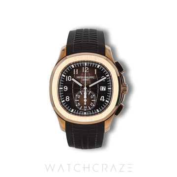 2024 PATEK PHILIPPE AQUANAUT CHRONOGRAPH ROSE GOLD BROWN DIAL 42MM 5968R