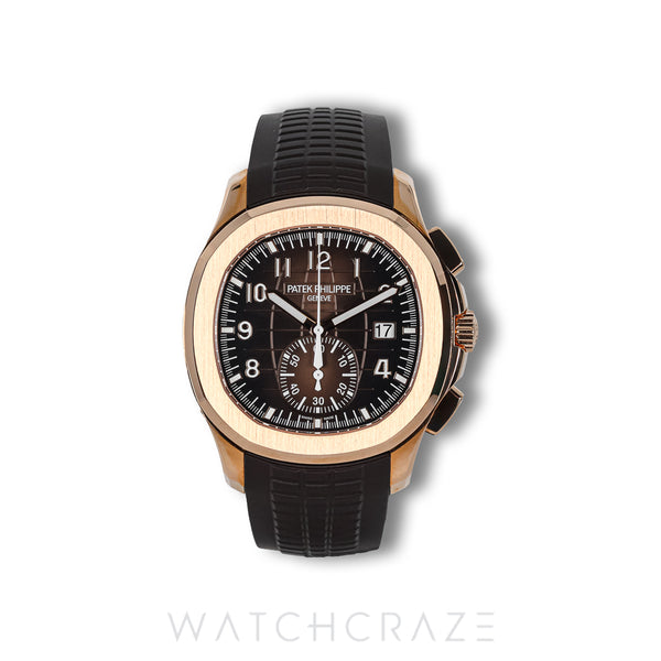 2025 PATEK PHILIPPE AQUANAUT CHRONOGRAPH ROSE GOLD BROWN DIAL 42MM 5968R