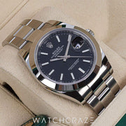 2022 ROLEX DATE-JUST BLACK DIAL 41MM 126300
