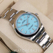 2023 ROLEX OYSTER PERPETUAL TIFFANY TURQUOISE DIAL 31MM 277200