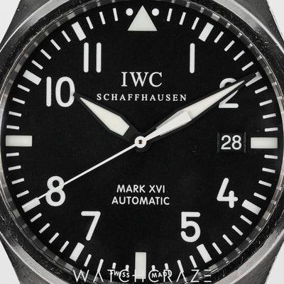 2009 IWC PILOT MARK XVI BLACK DIAL 39MM IW325504