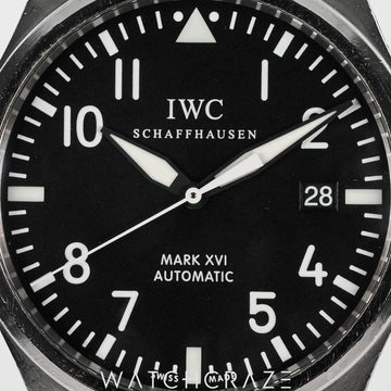 2009 IWC PILOT MARK XVI BLACK DIAL 39MM IW325504
