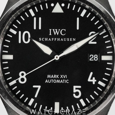 2009 IWC PILOT MARK XVI BLACK DIAL 39MM IW325504