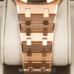 2018 AUDEMARS PIGUET ROYAL OAK ROSE GOLD WHITE DIAL 39MM 15300.OR.OO.D088CR.02