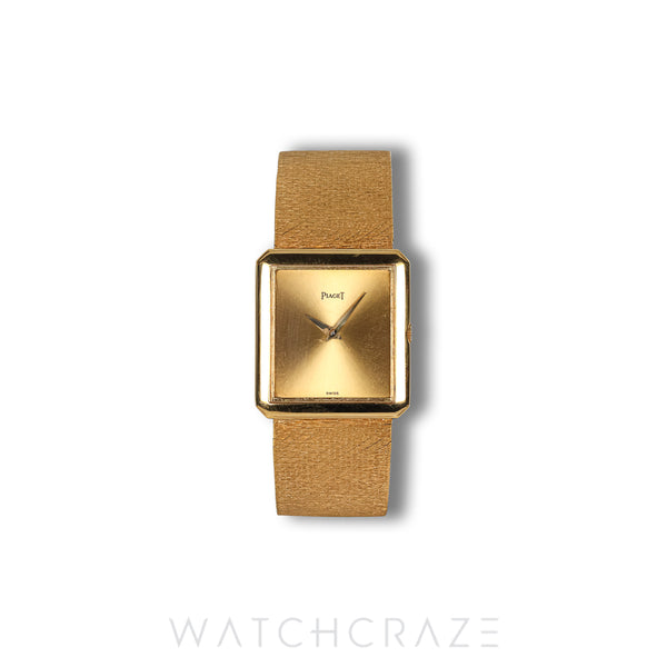 PIAGET PROTOCOLE 18K YELLOW GOLD 25 x 27MM 91542