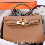 2022 HERMES MINI KELLY CHAI VEAU EPSOM