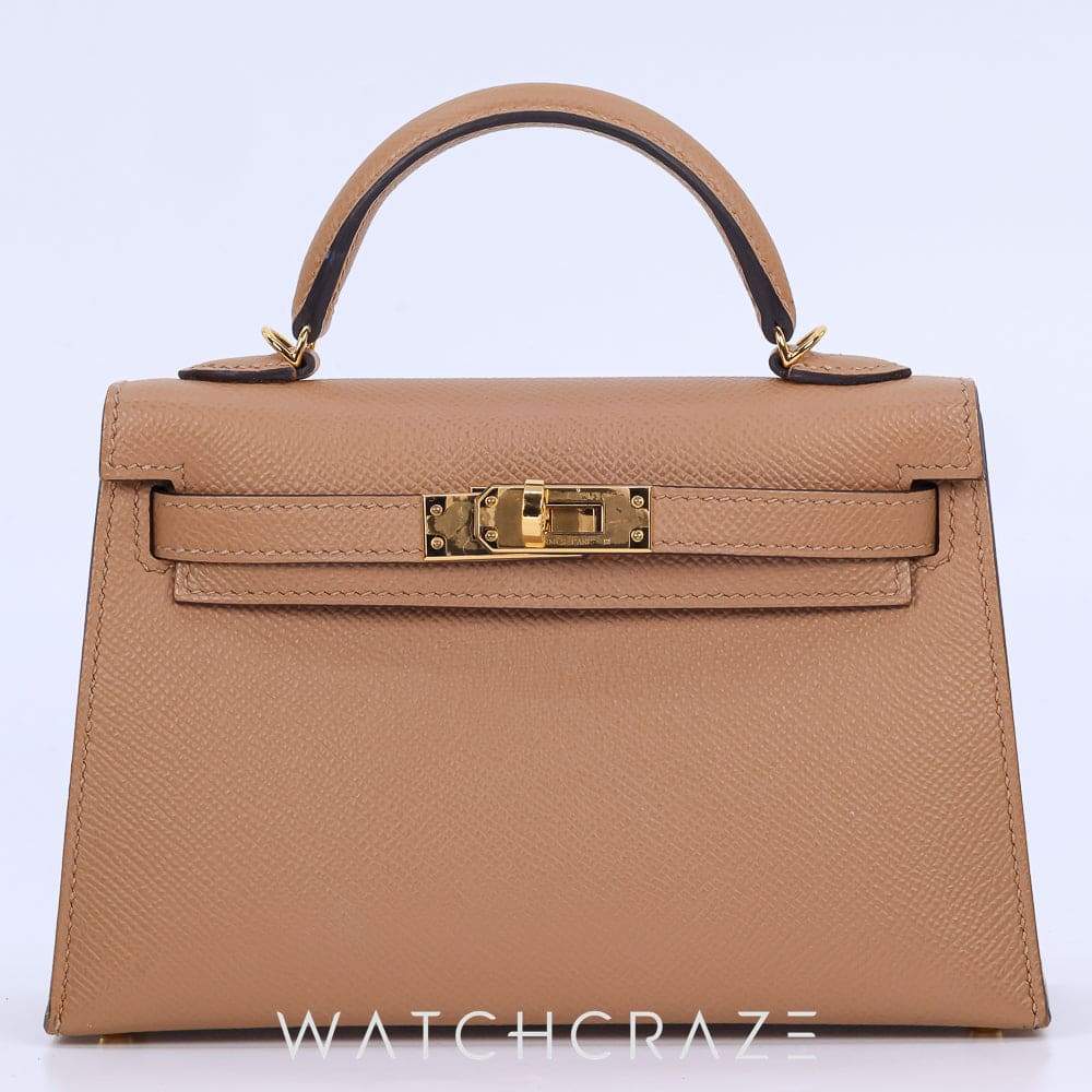2022 HERMES MINI KELLY CHAI VEAU EPSOM