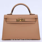 2022 HERMES MINI KELLY CHAI VEAU EPSOM