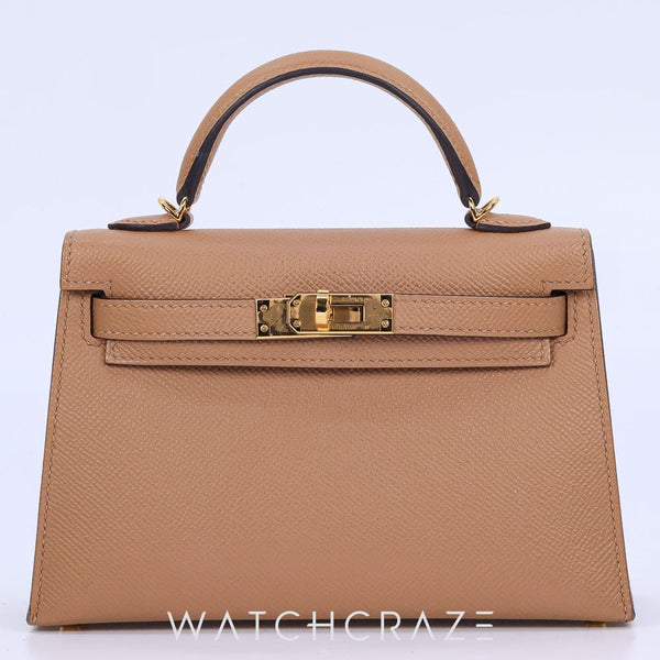 2022 HERMES MINI KELLY CHAI VEAU EPSOM