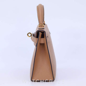 2022 HERMES MINI KELLY CHAI VEAU EPSOM