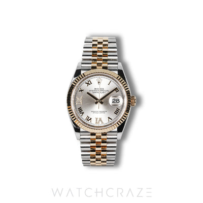2026 ROLEX DATAEJUST TWO TONE YELLOW GOLD AND STEEL CHAMPAGNE DIAL 36MM 126233