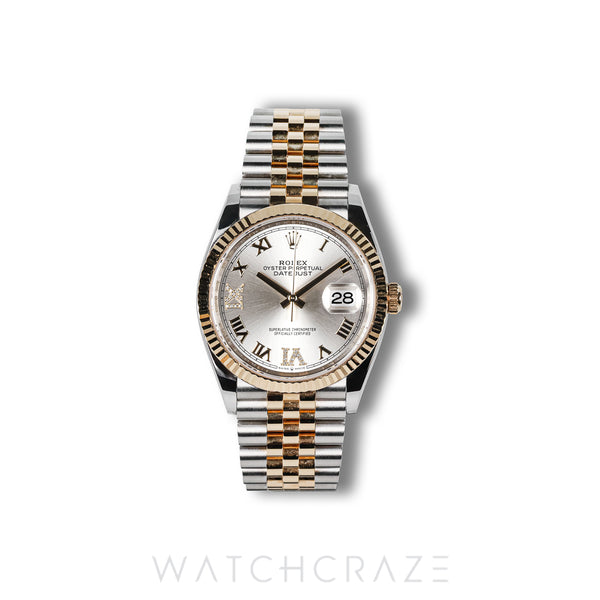 2026 ROLEX DATAEJUST TWO TONE YELLOW GOLD AND STEEL CHAMPAGNE DIAL 36MM 126233