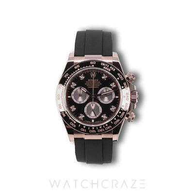 2025 ROLEX DAYTONA COSMOGRAPH DIAMOND MARKERS BLACK DIAL 40MM 126515LN