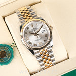 2026 ROLEX DATAEJUST TWO TONE YELLOW GOLD AND STEEL CHAMPAGNE DIAL 36MM 126233