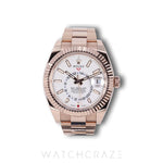 2023 ROLEX SKY-DWELLER ROSE GOLD WHITE DIAL 42MM 326935
