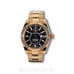 2024 ROLEX SKYDWELLER YELLOW GOLD BLACK DIAL 42MM 336938