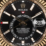 2024 ROLEX SKYDWELLER YELLOW GOLD BLACK DIAL 42MM 336938