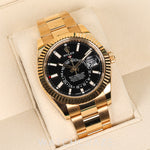 2024 ROLEX SKYDWELLER YELLOW GOLD BLACK DIAL 42MM 336938