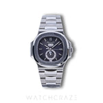 2019 PATEK PHILIPPE NAUTILUS ANNUAL CALENDAR MOON PHASE GREY DIAL 40MM 5726/1A-001