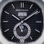 2019 PATEK PHILIPPE NAUTILUS ANNUAL CALENDAR MOON PHASE GREY DIAL 40MM 5726/1A-001