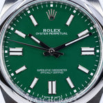 2022 ROLEX OYSTER PERPETUAL GREEN DIAL 41MM 124300