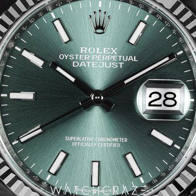 2026 ROLEX DATEJUST MINT GREEN DIAL 36MM 126234