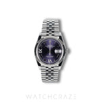 2025 ROLEX DATEJUST PURPLE ROMAN DIAL 36MM 126234