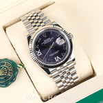 2025 ROLEX DATEJUST PURPLE ROMAN DIAL 36MM 126234