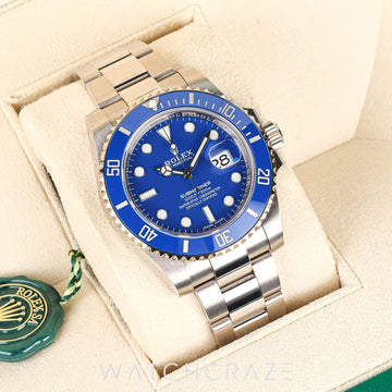 2020 SUBMARINER DATE WHITE GOLD BLUE DIAL 'SMURF' 40MM 116619LB