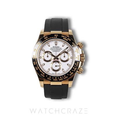 2020 ROLEX COSMOGRAPH DAYTONA YELLOW GOLD WHITE DIAL 40MM 116518LN