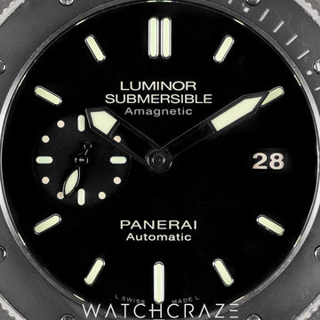 2013 PANERAI LUMINOR SUBMERSIBLE 1950 AMAGNETIC 3 DAYS AUTOMATIC 47MM PAM00389