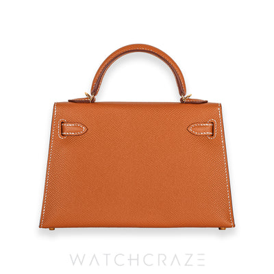 2024 HERMES MINI KELLY GOLD HARDWARE GOLD