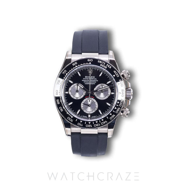 2024 ROLEX COSMOGRAPH DAYTONA WHITE GOLD BLACK DIAL 40MM 126519LN