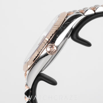 ROLEX DAYJUST TWO TONE ROSE GOLD AND STEEL CHAMPAGNE 41MM DIAL 126331