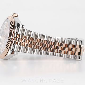 ROLEX DAYJUST TWO TONE ROSE GOLD AND STEEL CHAMPAGNE 41MM DIAL 126331