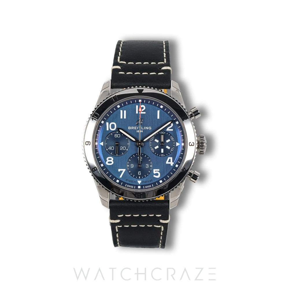 2025 BREITLING CLASSIC AVI CHRONOGRAPH BLUE DIAL 42MM A23380