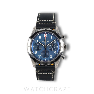2025 BREITLING CLASSIC AVI CHERONOGRAPH BLUE DIAL 42MM A23380