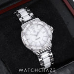 TAG HEUER FORMULA 1 LADIES STEEL AND CERAMIC WHITE DIAL 34.5MM WAH1213