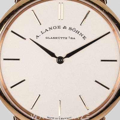 2020 A.LANGE & SOHNE SAXONIA THIN ROSE GOLD 37MM 201.033