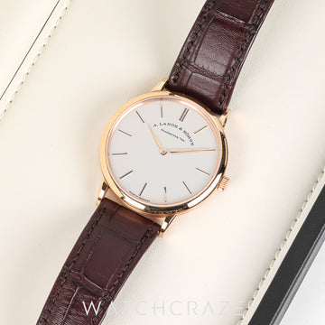 2020 A.LANGE & SOHNE SAXONIA THIN ROSE GOLD 37MM 201.033