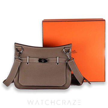 2015 HERMES SAC JYPSIERE 31 TAURILLON CLEMENCE 18 TAUPE 001307H065830CK18
