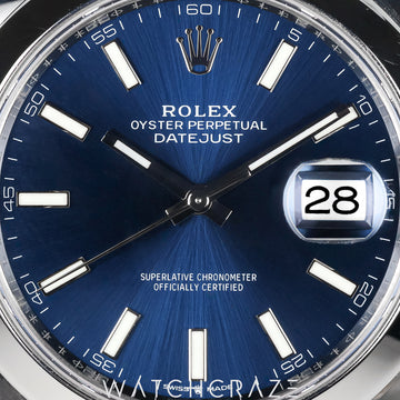 2024 ROLEX DATEJUST OYSTER PERPETUAL BLUE DIAL 41MM 126300