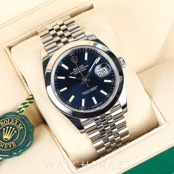2024 ROLEX DATEJUST OYSTER PERPETUAL BLUE DIAL 41MM 126300