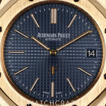2019 AUDEMARS PIGUET ROYAL OAK YELLOW GOLD BLUE DIAL 39MM 15202BA.OO.1240BA.01