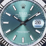 2025 ROLEX DATE JUST MINT GREEN DIAL 41MM 126334
