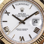 2021 ROLEX DAY-DATE YELLOW GOLD WHITE ROMAN DIAL 228238