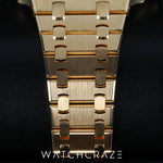 2019 AUDEMARS PIGUET ROYAL OAK YELLOW GOLD BLUE DIAL 39MM 15202BA.OO.1240BA.01