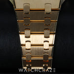 2019 AUDEMARS PIGUET ROYAL OAK YELLOW GOLD BLUE DIAL 39MM 15202BA.OO.1240BA.01